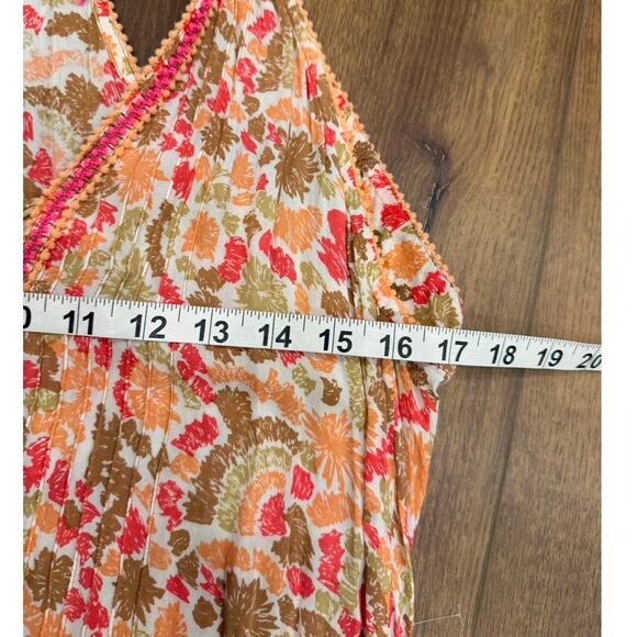 Poupette St. Barth Betty Ruffled Floral Mini Dress Size Large - Picture 8 of 8